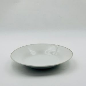Classic White Porcelain Deep Plate
