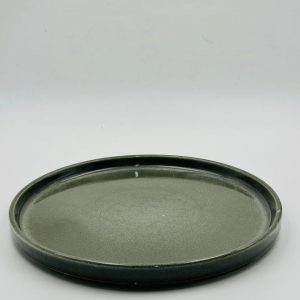 Dark Green Ceramic Dinner Plate