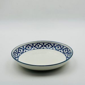 Blue & White Printed Ceramic Plate