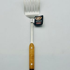Stainless Steel Slotted Spatula with Wooden Handle