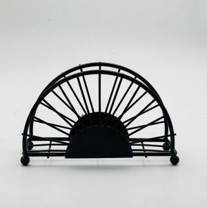 Modern Black Metal Napkin Holder