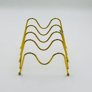 Luxury Gold Multi-Slot Plate & Lid Organizer Rack