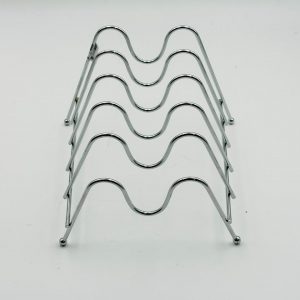 Premium Silver Multi-Slot Plate & Lid Organizer Rack