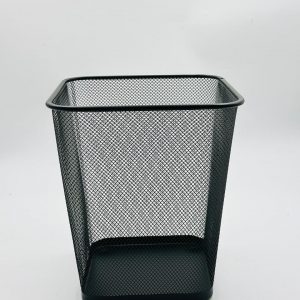 Black Metal Mesh Waste Bin / Trash Can