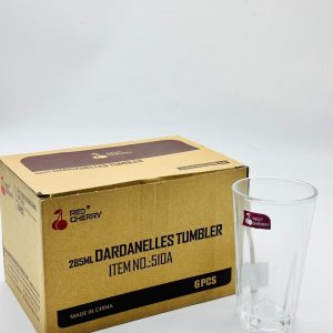 Red Cherry Dardanelles Glass Tumbler – 285ml 1PCS