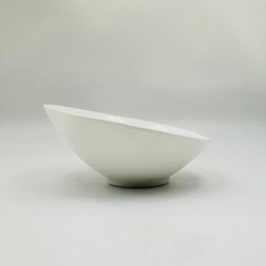 White Round Serving Bowl