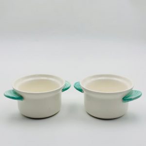 Ceramic Mini Casserole Small Bowl with Handles  1PCS