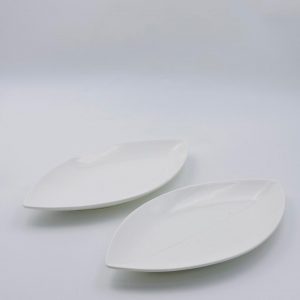 White Oval Ceramic Serving Plate