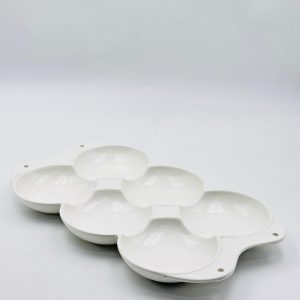 Multi-Compartment Ceramic Serving Tray (6 Section)