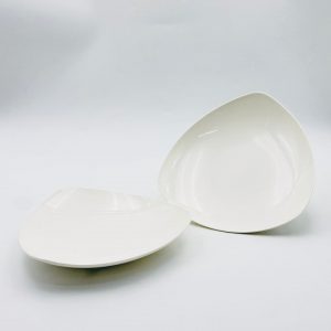 Modern White Triangular Serving Plate