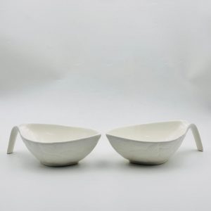 Elegant Ceramic Serving Bowl with Handle