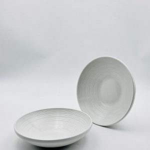 Minimalist White Ceramic Serving Bowl