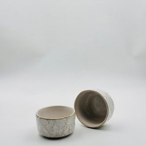 Rustic Textured Ceramic Sauce Bowl