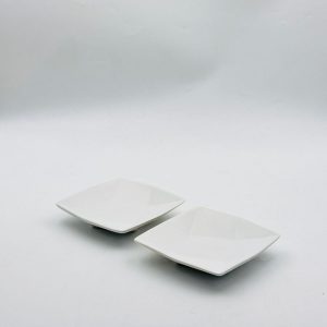 Modern Square Mini Serving Dish – White