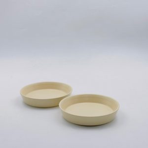 Round Ceramic Sauce Dish – Cream Beige 14CM