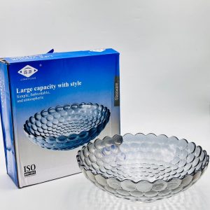 Bubble Design Glass Serving Bowl