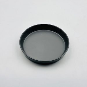 Matte Black Ribbed Ceramic Side Plate