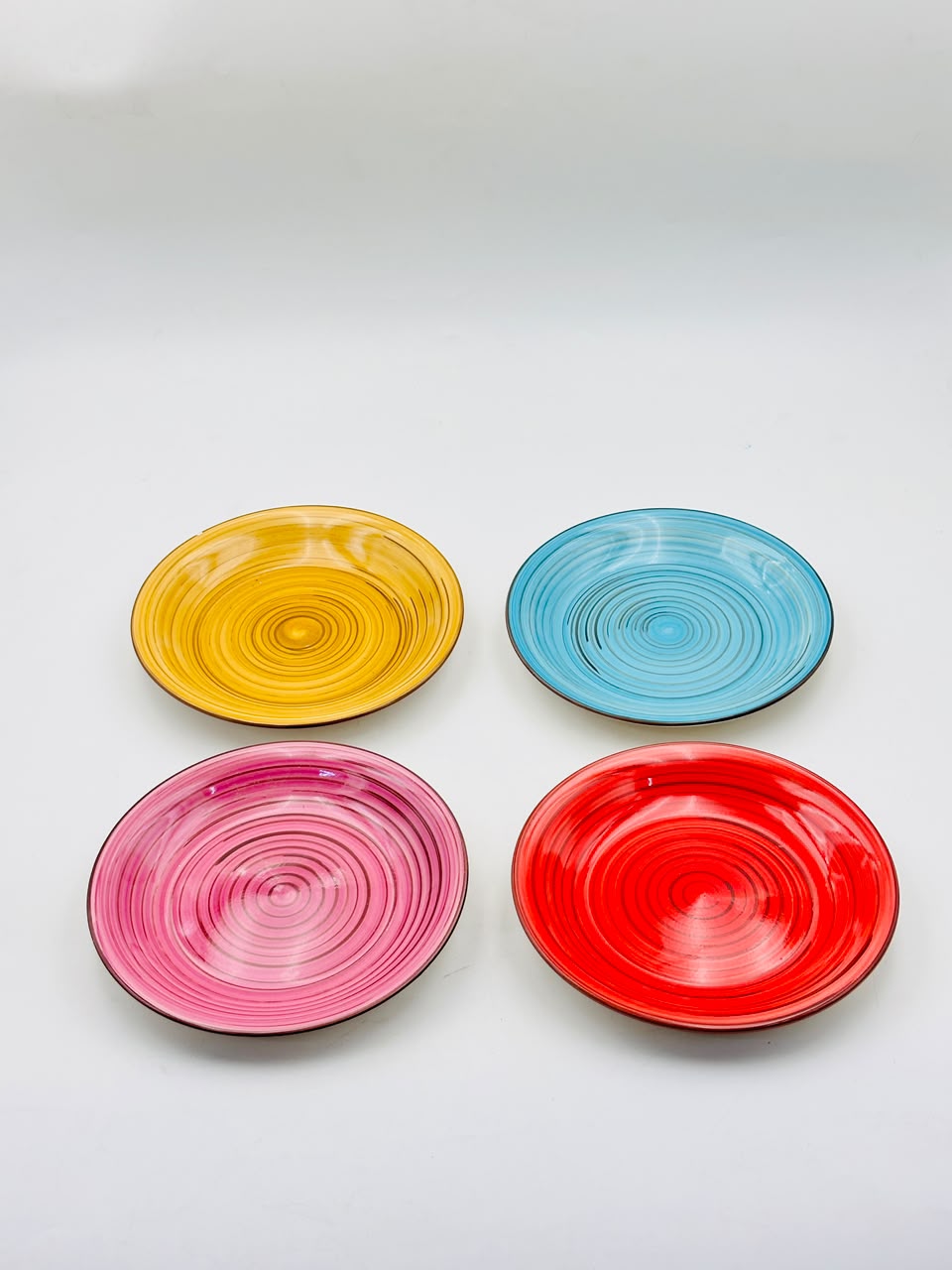 Colorful Glass Serving Plates